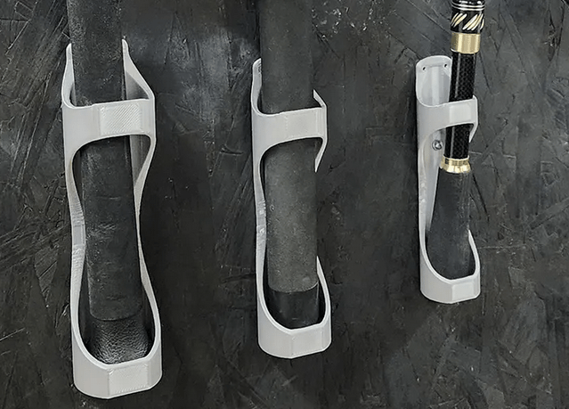 Angelrutenhalter für die Wand – Ordnung für Ruten mit 30 35 und 39 Millimeter Durchmesser - DrucktWieNix - 