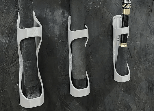 Angelrutenhalter für die Wand – Ordnung für Ruten mit 30 35 und 39 Millimeter Durchmesser - DrucktWieNix - 